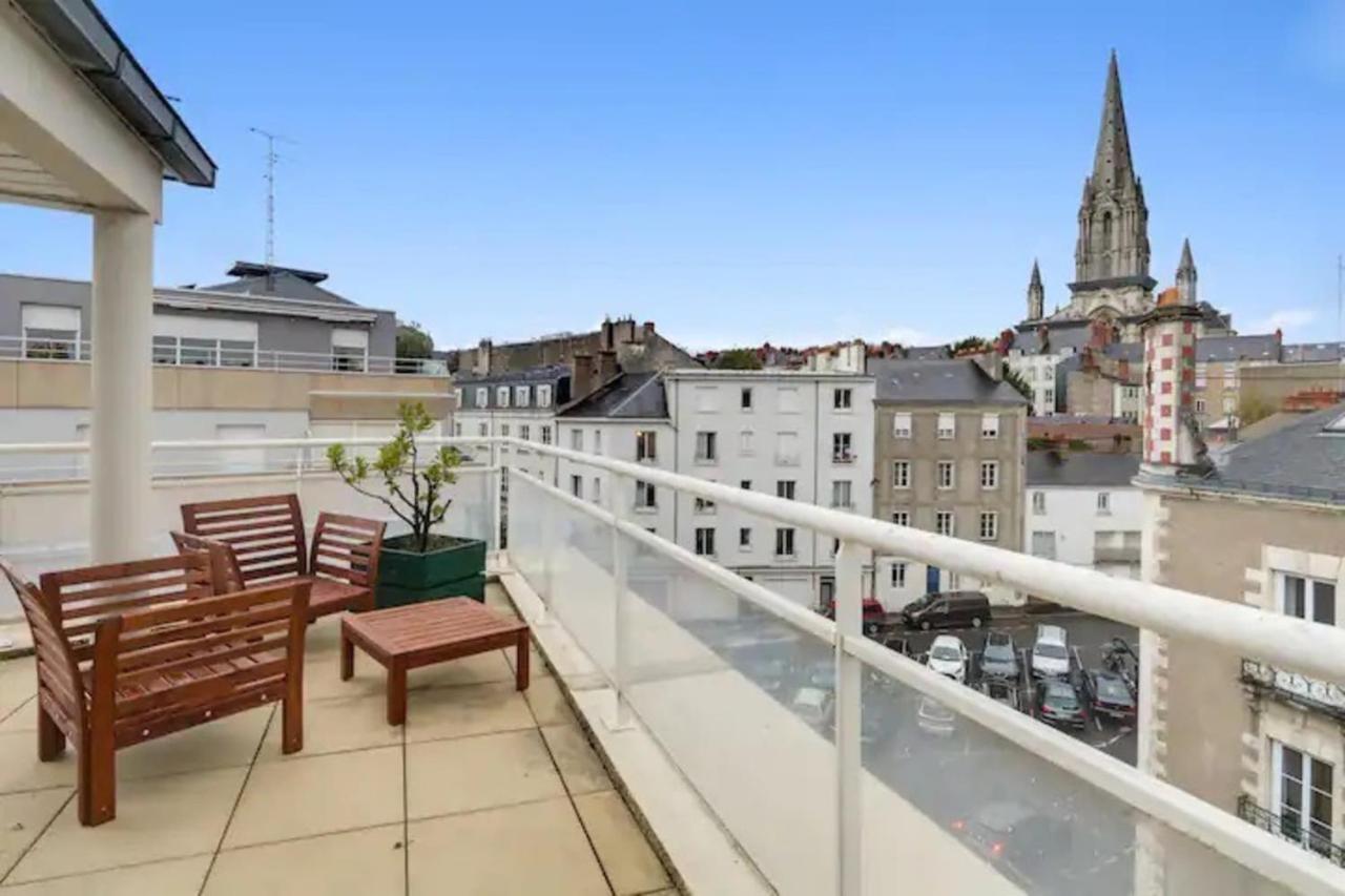 Bright Apartment With Large Terrace Nantes Dış mekan fotoğraf